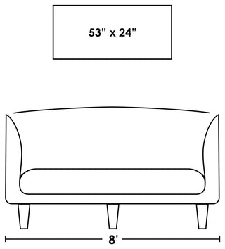 Blue Strands, 88 x 40