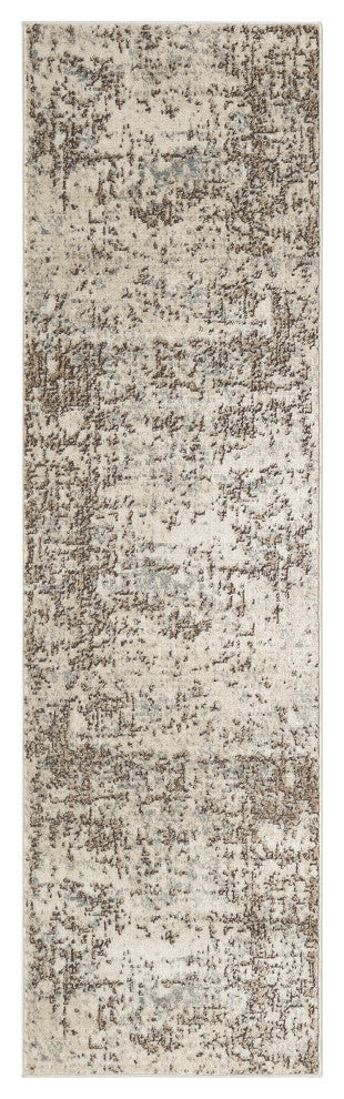 Nourison Quarry 2'2" x 7'6 Ivory Beige Modern Indoor Rug
