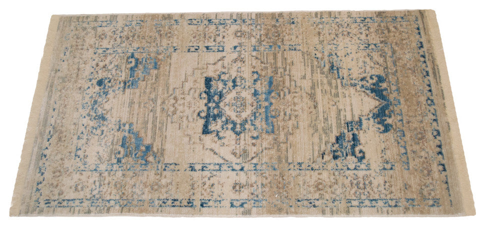 Machine Made Polyester Durable Indoor Outdoor Washable Oriental Pattern Footmat