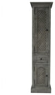 79" Rustic Solid Fir Side Cabinet, Gray