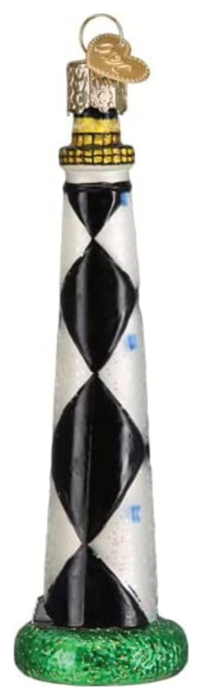 Old World Christmas Cape Lookout Lighthouse Glass Blown Ornament