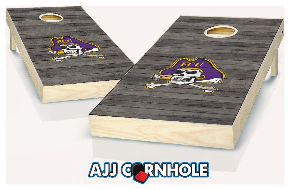 East Carolina Distressed Cornhole Set