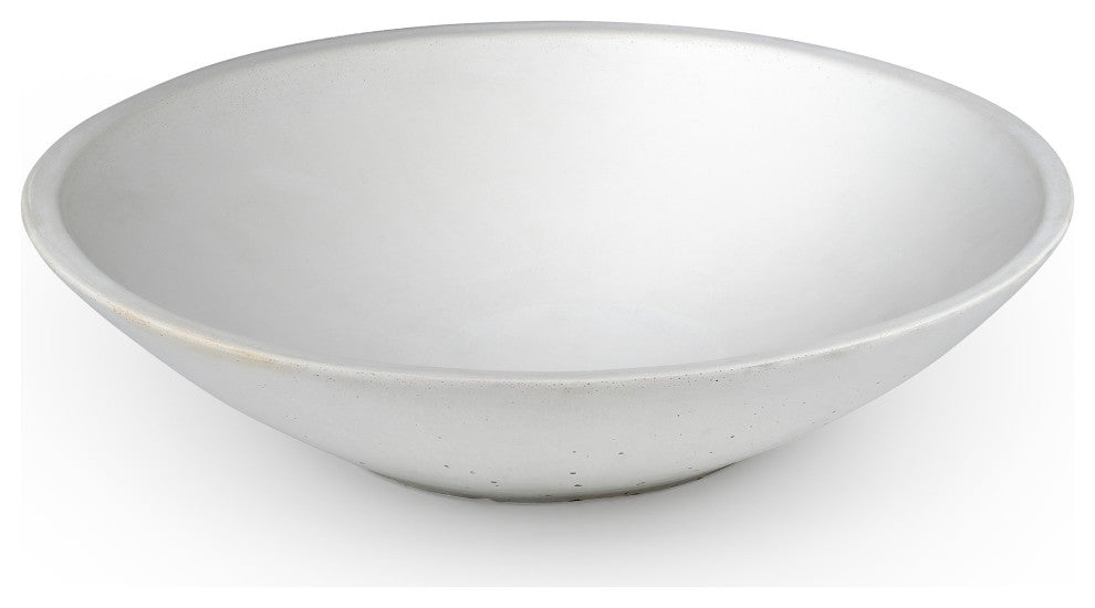 Concrete Infinity Bowl, White