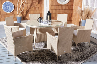 Safavieh Challe Dining Set, Beige / White