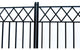 Aleko Driveway Gates Iron Wrought Steel Stockholm Style, 18'