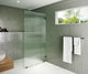 40"x78" Frameless Shower Door Single Fixed Panel Fluted, Oil Rubbed Bronze