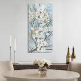 Madison Park Luminous Bloom Gold Foil Floral Canvas Wall Art