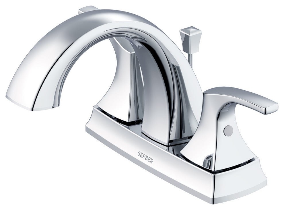 Vaughn Two Handle Centerset Bath Faucet, Chrome