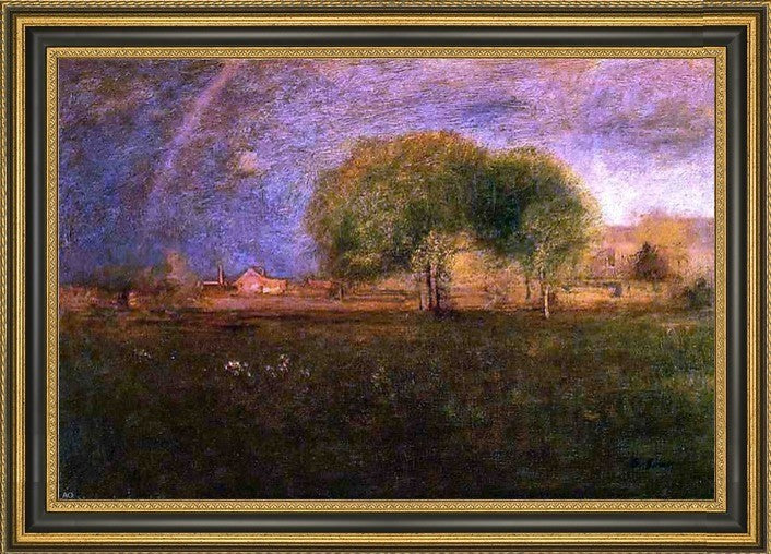 George Inness Montclair (The Rainbow) Framed Premium Canvas Print, 18"x27"