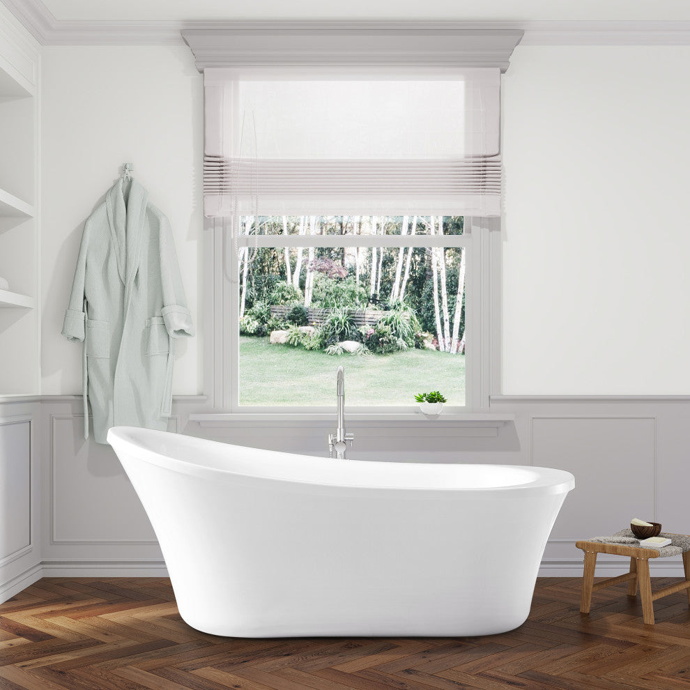 Ove Decors Rachel Freestanding 70" Bathtub Kit With Athena Faucet