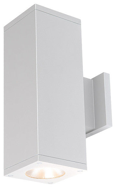Cube Architectural 5" LED Wall-Light Straight 33 Deg Beam 2700K, White