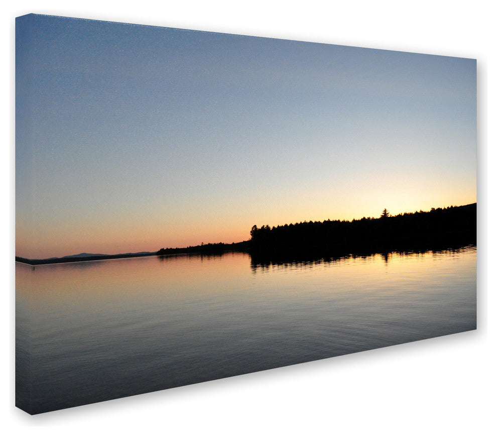 Nicole Dietz 'Moosehead Lake Sunset' Canvas Art, 19x12