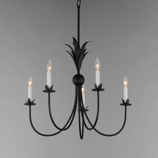 Maxim 2885 Paloma 5 Light 26"W Taper Candle Style Chandelier - Anthracite