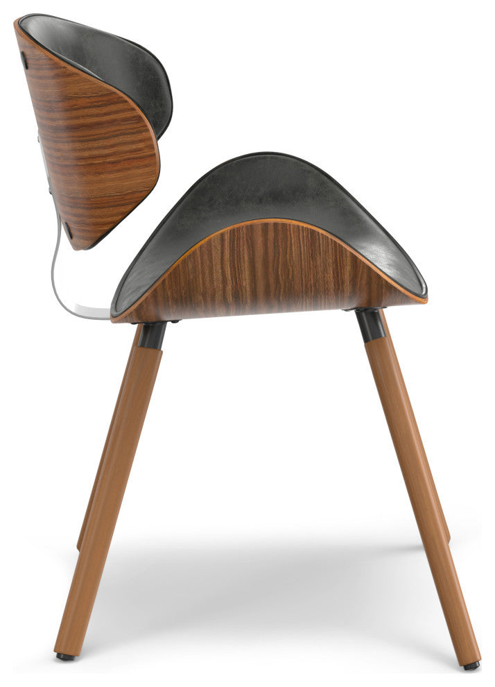 Marana Dining Chair in Slate Grey Vegan Faux Leather