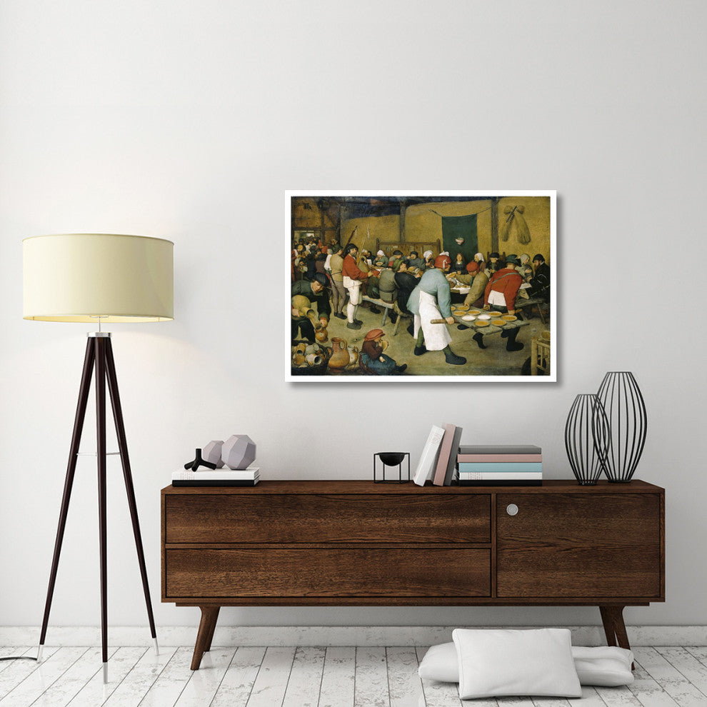 "The Peasants' Wedding" Digital Paper Print by Pieter Bruegel the Elder, 46"x32"