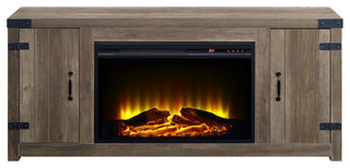 ACME Tobias Fireplace, Rustic Oak