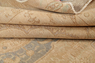 Consigned, Faded Vintage Traditional Persian Handmade Area Rug, Yellow, 6x8