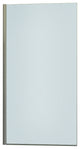 ClearShield Semi-Frameless Shower Door, White Pivot, Square Corner