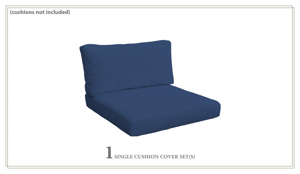 Covers for Chair Cushions 4" Thick, Navy