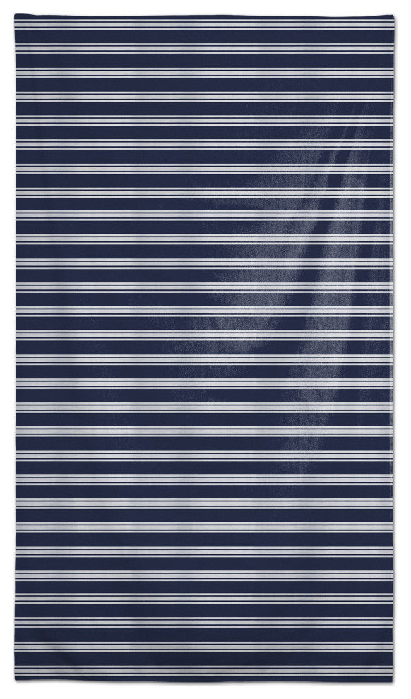 Navy and White Stripes 58x102 Tablecloth