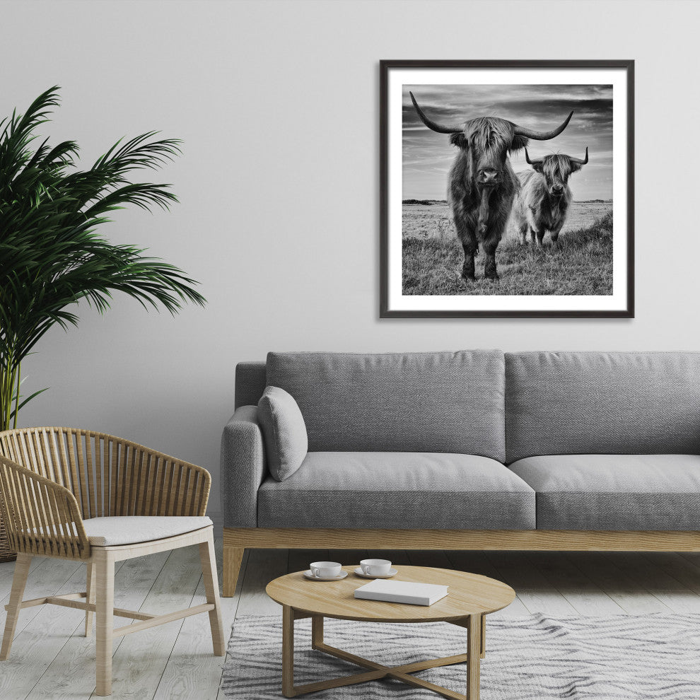 Highlands Framed Print Wall Art by Stephane Pecqueux, 16"x16", Framed