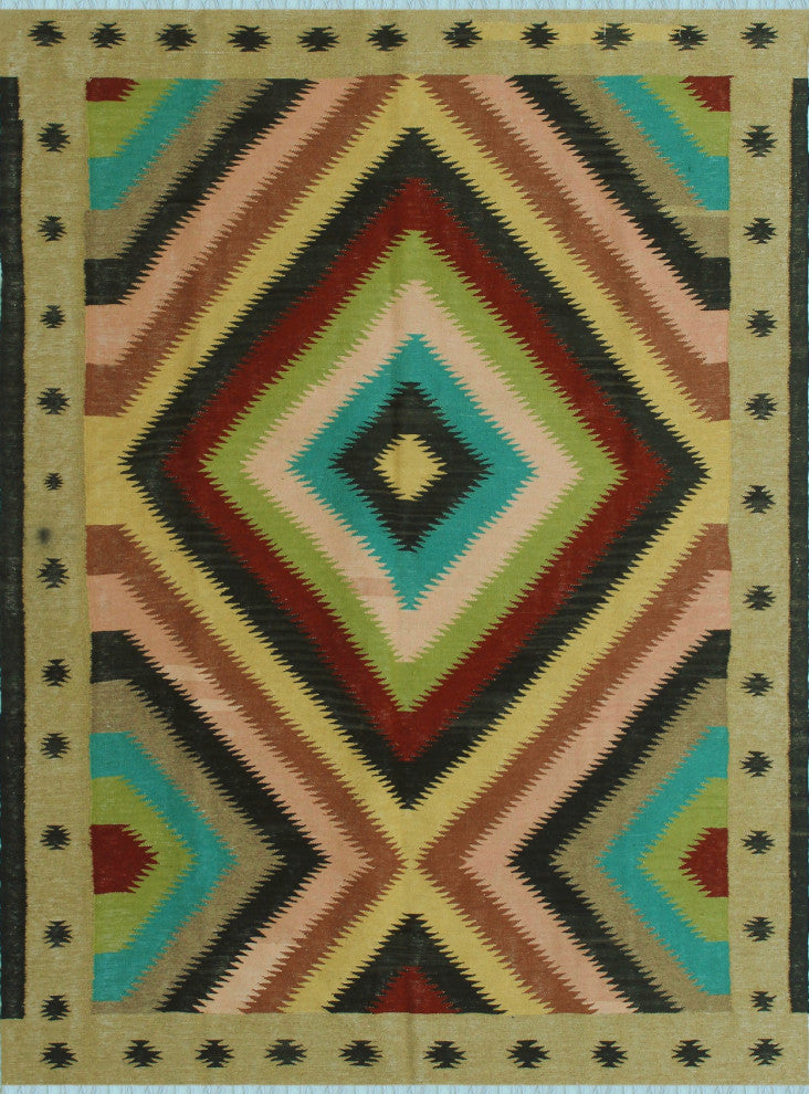Sangat Kilim Mikenn Lt. Brown Rug