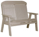 Poly Classic Bench, Weatherwood, 4 Foot