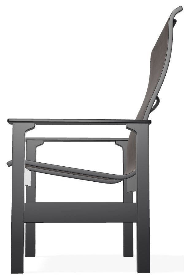 Leeward Sling Outdoor Armchair, James/Black