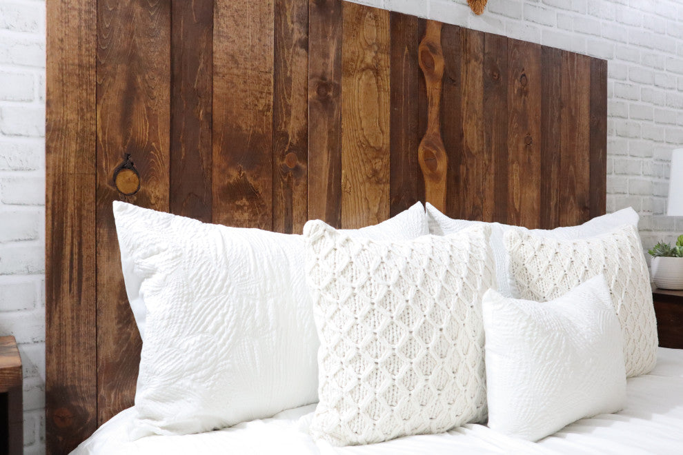 Handcrafted Headboard, Hanger Style, Foxy Brown, King