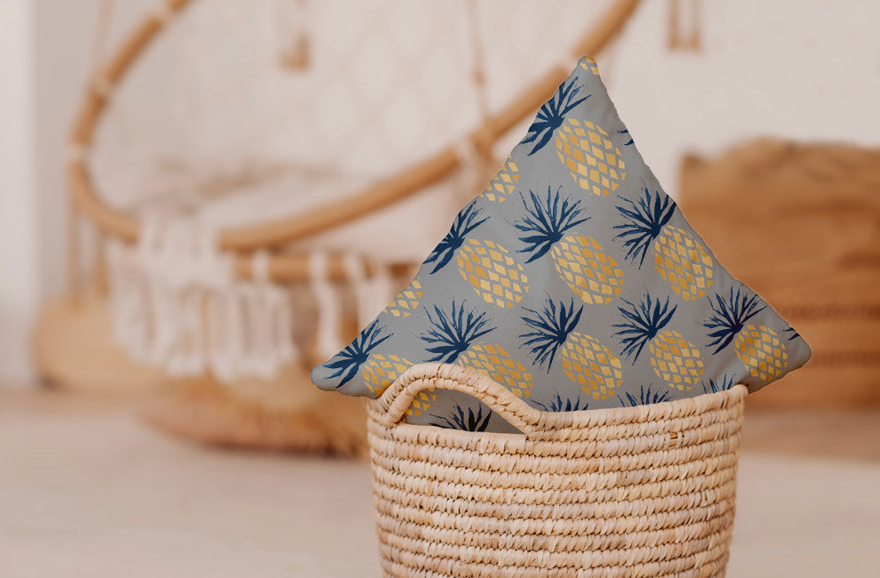 14x20" Lobster Nautical Decorative Indoor Pillow, Shark Blue