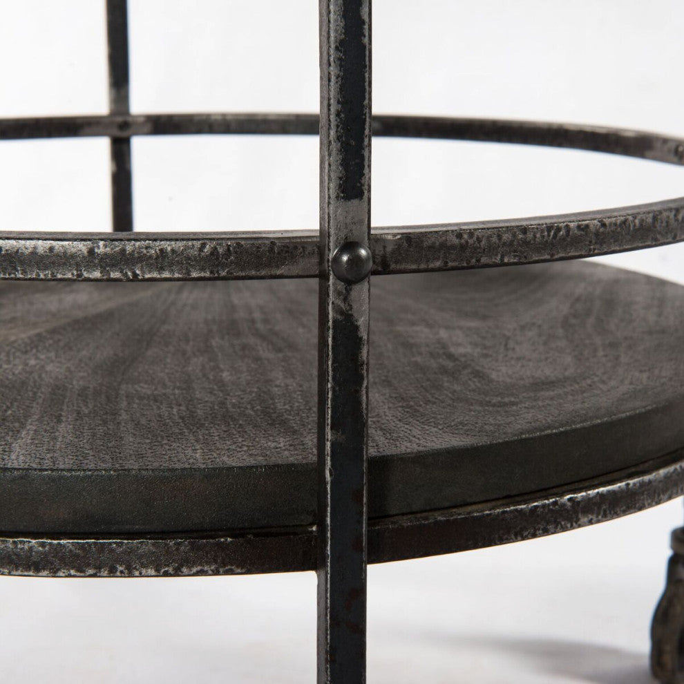 Close-up of vertical support and rivet on white background.