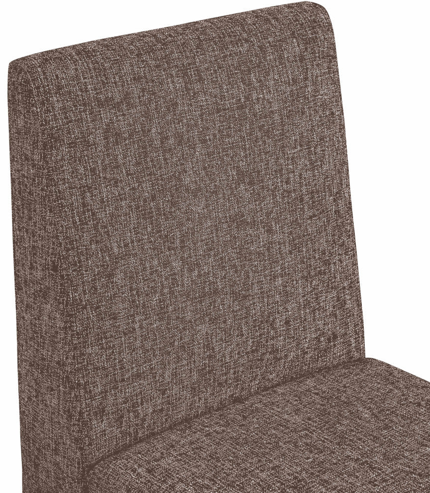 Benson Upholstered Dining Chair, Brown, Linen Texured Fabric