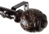 Frond 1" Curtain Rod, Bronze, 160"-240"