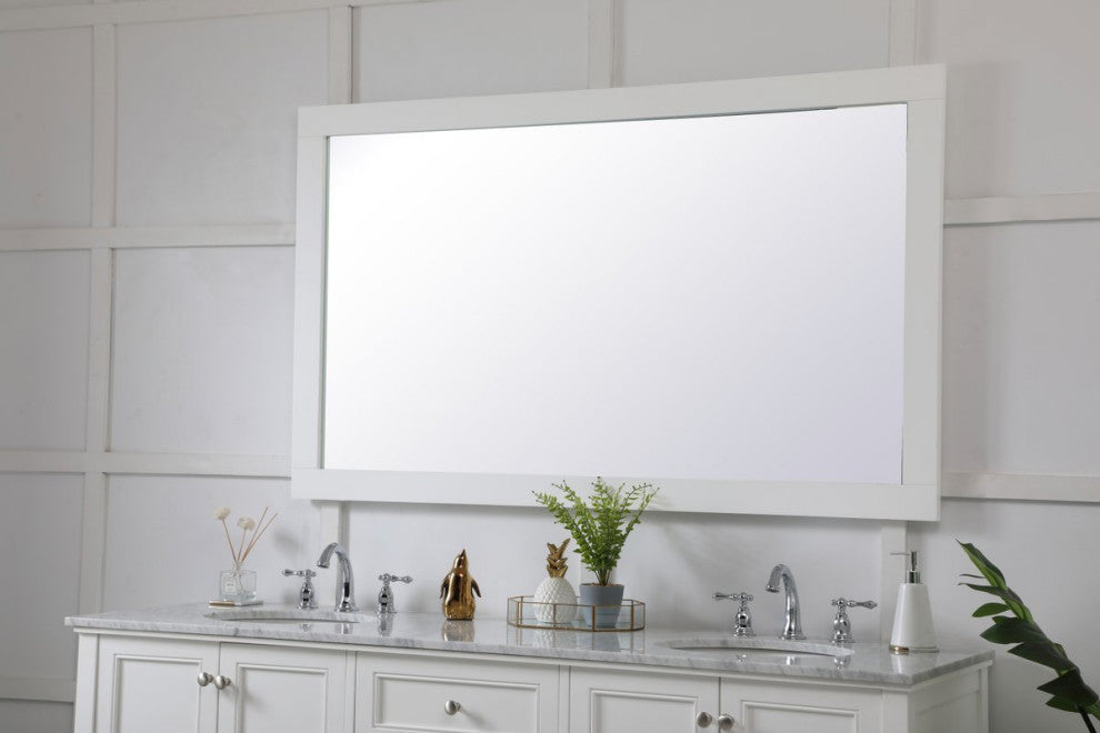 Anderson Rectangle Vanity Mirror 60", White