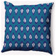 18" x 18" Ikat Tears Indoor/Outdoor Polyester Throw Pillow, Autumn Blue