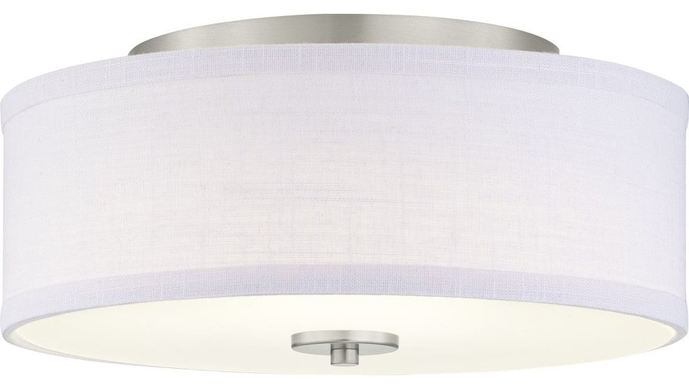 Inspire LED Collection 1-Light LED Flush Mount, Brushed Nickel