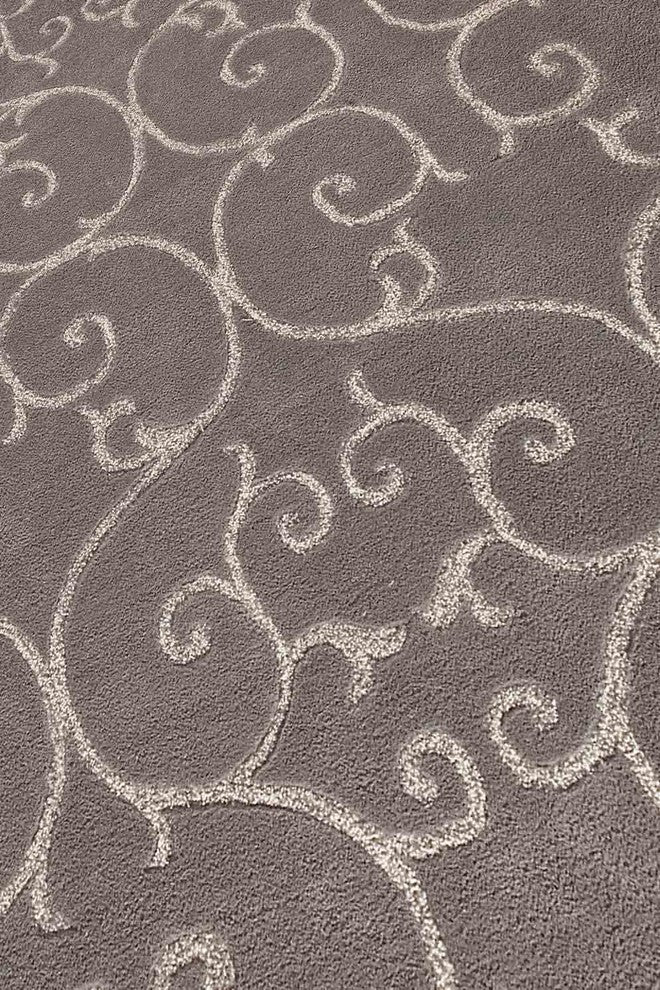 Hand Tufted Grey New Zealand Wool Area Rug
