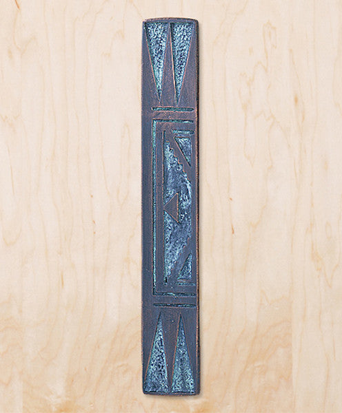 Arrowhead 17" Entryway Door Pull, Polished Pewter