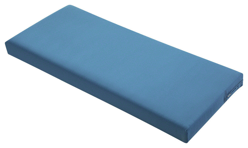 Patio Bench/Settee Cushion Slip Cover and Foam, Empire Blue, 42"x18"x3"