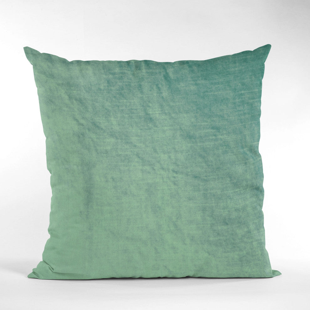 Glacier Lux Velvet Shiny Velvet Luxury Throw Pillow, Double sided 18"x18"