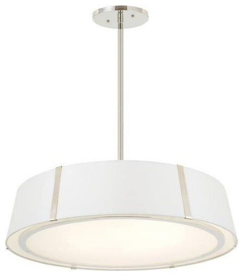 Fulton 6 Light Chandelier in Polished Nickel