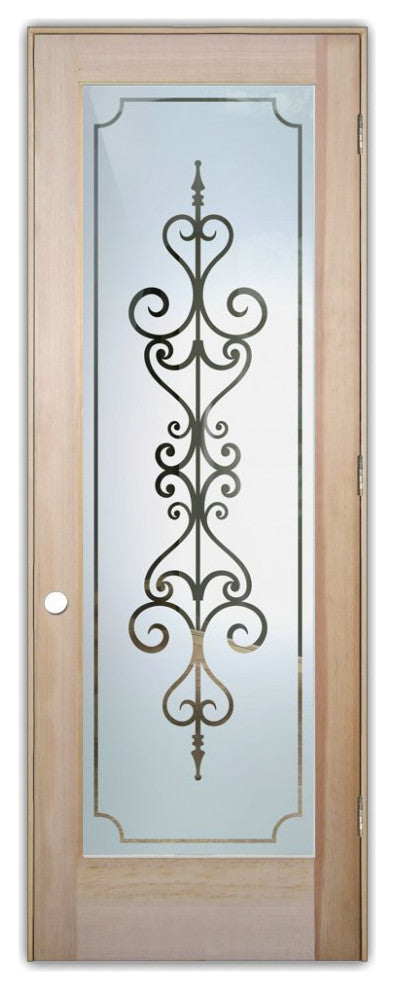Interior Prehung Door or Interior Slab Door - Carmona - Douglas Fir (stain...