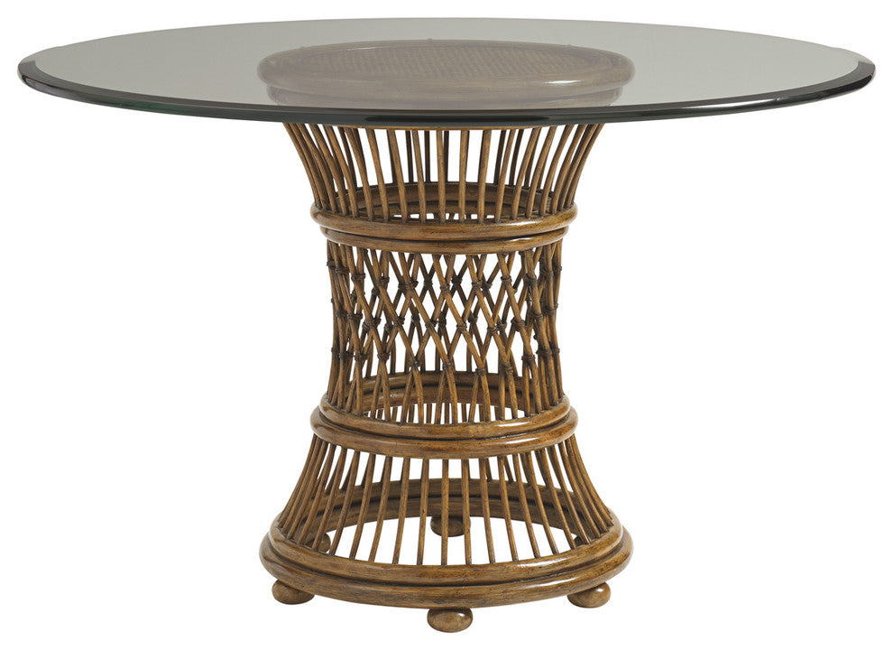 Aruba Dining Table With 48" Glass Top