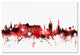 Michael Tompsett ''Edinburgh Skyline Red 2'' Canvas Art, 22x32