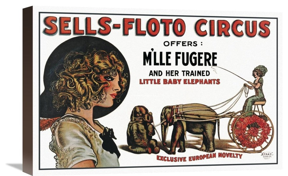 Sells-Floto Circus, 22"X15"