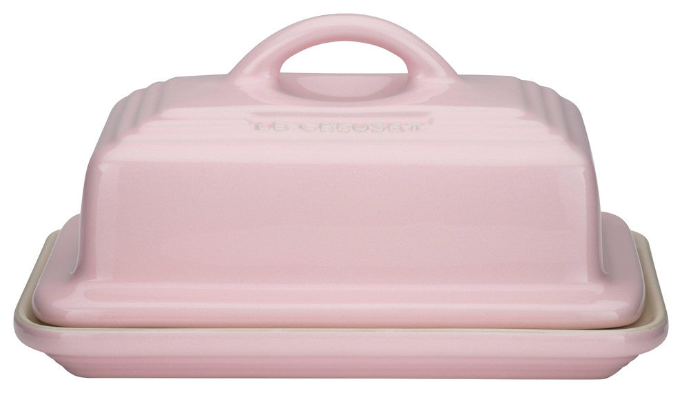Le Creuset Stoneware Butter Dish, Chiffon Pink
