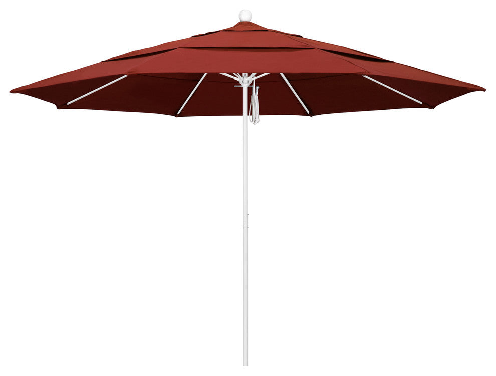 Fiberglass Umbrella White, Terracotta