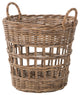 Round Rattan Storage and Laundry Basket WithLiner