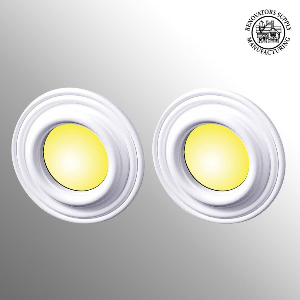 2 Spot Light Ring White Trim 8" ID x 12" OD Mini Medallion |