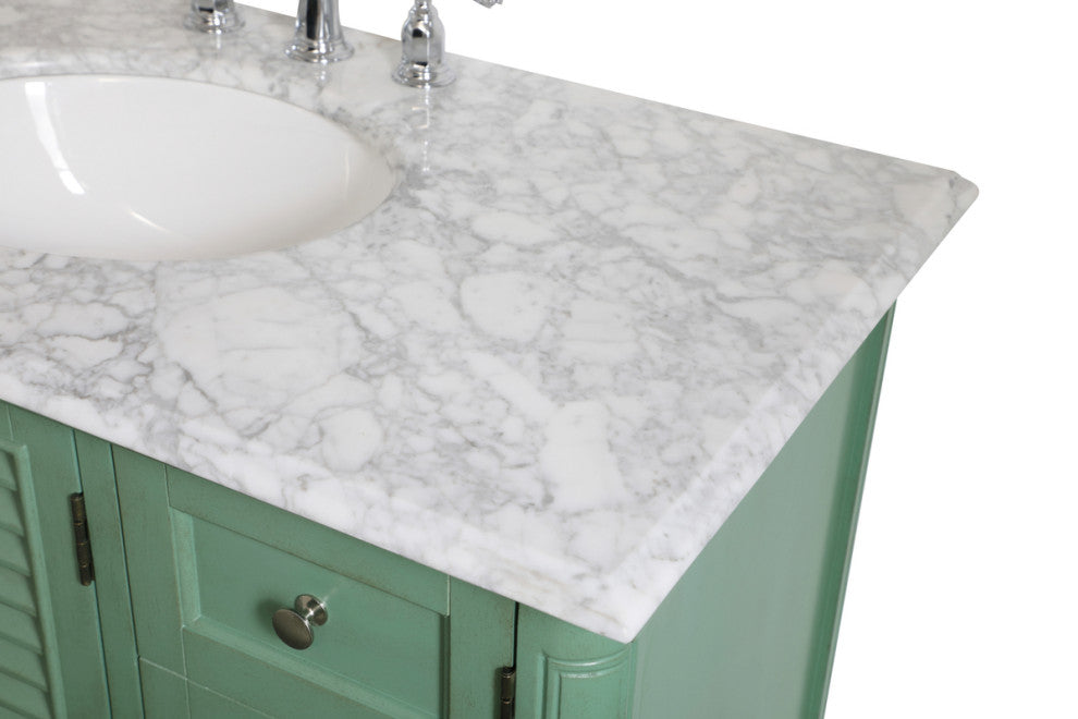 Home Living Single Bathroom Vanity, Vintage Mint, 42"